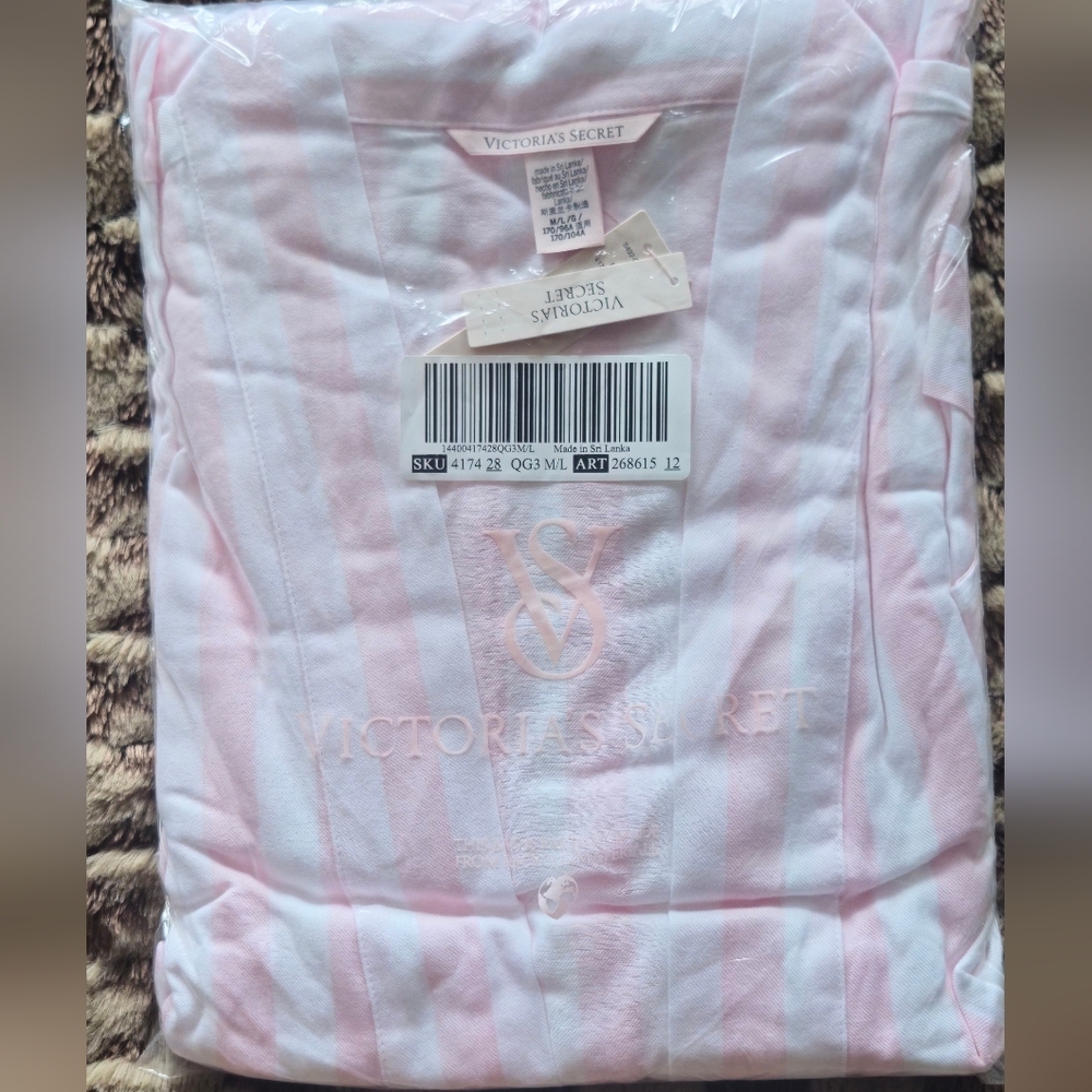 Victoria Secret Modal Cotton Long Robe Size M/L NWT - Picture 4 of 10